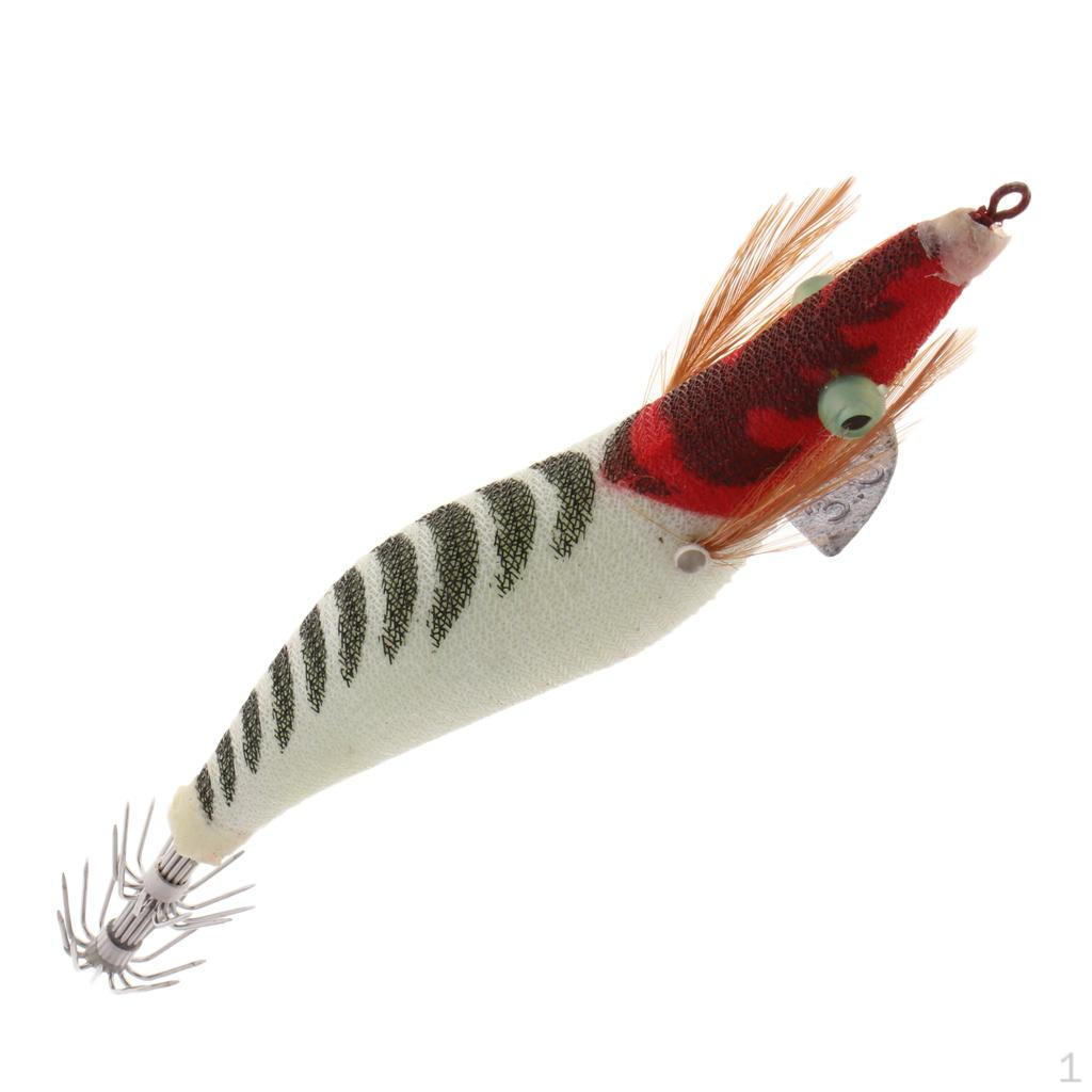 Dark Luminous Fishing Baits Cuttlefish Squid Jigs Hooks Color B