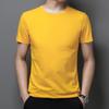 Men's Summer 2022 Pure Cotton Crew Neck T-shirt - Solid Color, Short Sleeve, Casual Fit