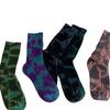 Socks Men'S Tie-Dye Old Retro Workwear Style Thick Needle High-Top Fashion Street Trend Breathable Mid-Tube Cotton Socks