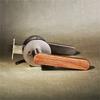 Viladepot Privacy Door Handle Walnut Wood Handle Lever Matt Brushed Black Nickel Bedroom Bathroom Passage Door Lock Keyless