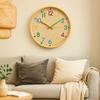 Colorful Numeral Wall Clock 12 Inch Quartz Clock Decorative Children Clock  Bedroom Decor