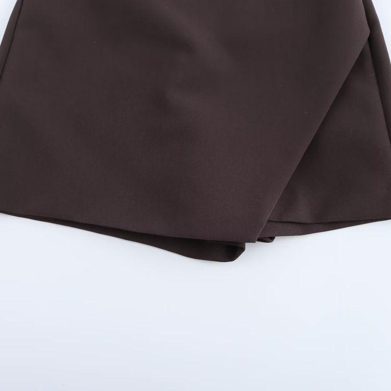 Kaslead New Arrival Women's Fashion Style Fashion Minimalist Versatile Asymmetric Culottes 3152532