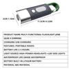 Red Blue Warning Light Zoomable Flashlight Portable Hook Waterproof Super Bright Torch 6 Hours of Battery Life