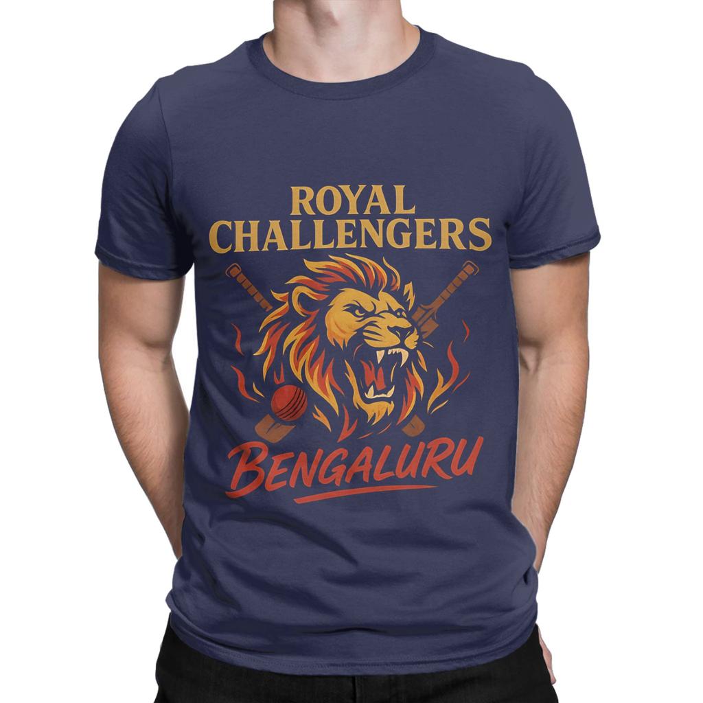 Rcb Flame Royal Challengers Bengaluru Cricket Art Funny Graphic 100 Cotton Tshirt Rcb Tops Tees For Unisex