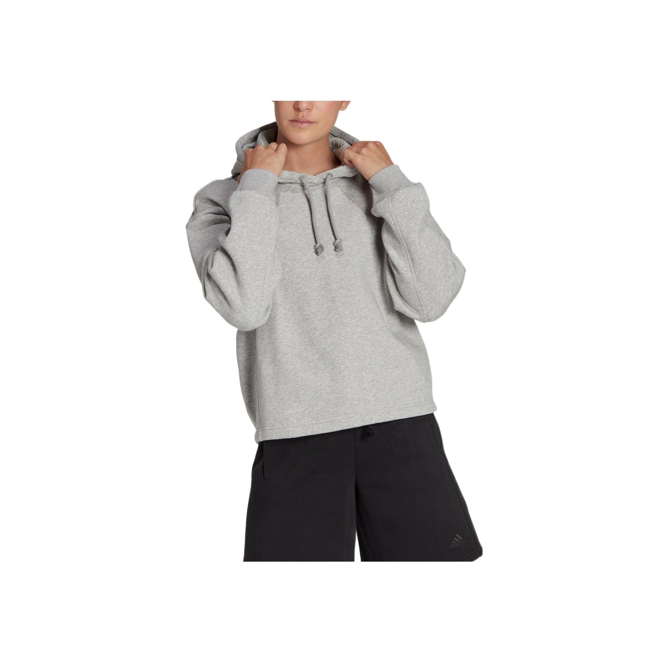 

Adidas Всесезонная толстовка с вышитым логотипом, длинный рукав, женские топы, серый HC8836 S