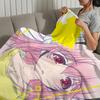 Cute Anime Super S-Sonico Girl Blanket Plush Nap Sofa Rug for Living Room Warm Office Bedroom Birthday Home Travel Kid Gifts