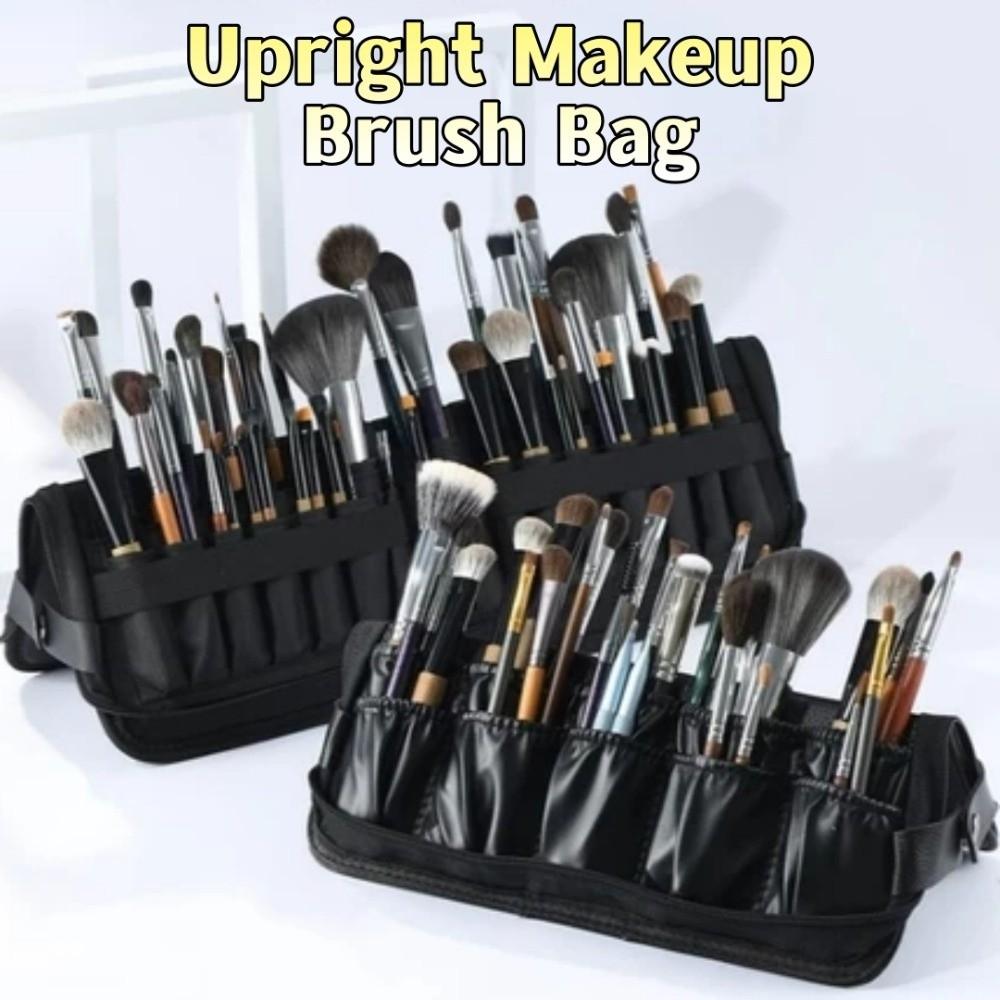 Folding Professional Cosmetic Brushes Bag 14/29 Holes Cosmetic Brush Container  Travel and Home