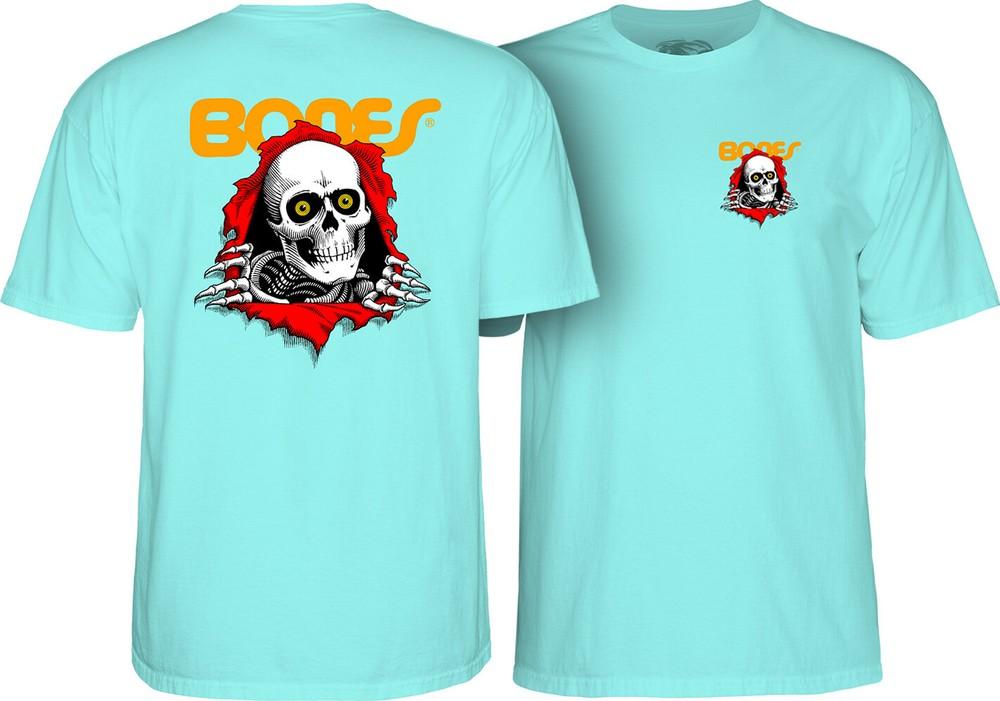 

Powell Peralta BONES RIPPER Skateboard T Shirt CELADON Unisex T-Shirt XXXXL