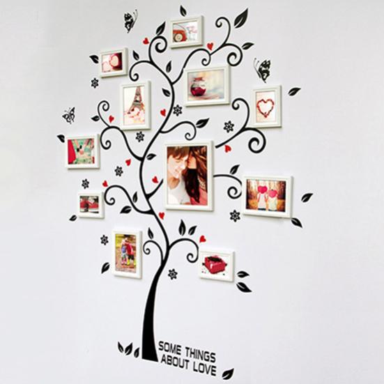 Modern Family Photo Frame Tree Removable Wall Decal Art Sticker DIY Home Decor