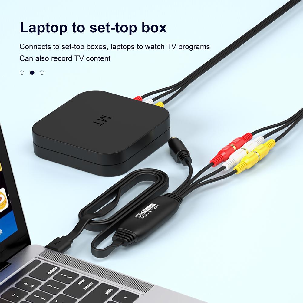 USB Video Capture Card VHS VCR TV DVD USB To AV Video Capture Adapter RCA To USB Video Converter for  PC