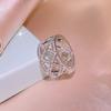 Cross Ring Female Inlaid Diamond Metal Ring Live Streaming Host Jewelry