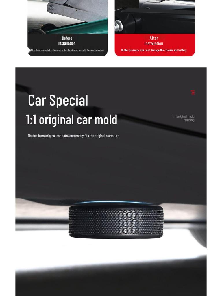 Tesla Model Y/3 Fahrgestell Stoßdämpfendes Gummi-Wagenheber-Pad