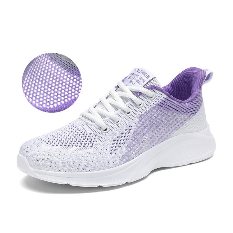 Large mesh hollow breathable sports shoes summer soft-soled running shoes shock-absorbing ******** rope casual fitness shoes