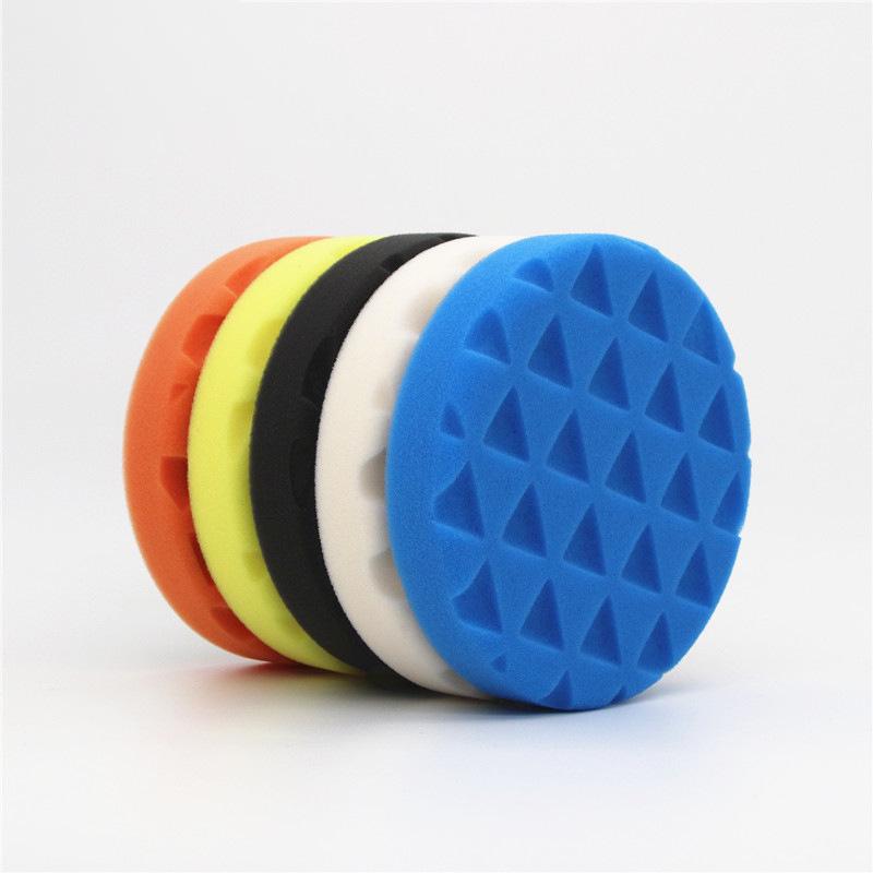 Manzerna Round Edge Triangle Polishing & Waxing Sponge Pad for Car Paint Scratch Repair