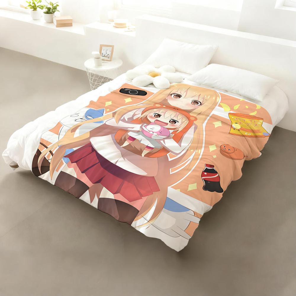 Himouto Umaru-chan Doma Umaru Kuscheldecke Flanell-Kuscheldecke: Weiches, kinderfreundliches, warmes, antistatisches, waschbares Ganzjahres-Schlafsofa für Zuhause