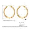 Temu Europe Hot-Selling Luxury Hoop Earrings: Non-Fading Women's Studs with High-End Feel.