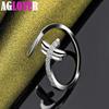 Bague d'ouverture libellule en argent Sterling 925, bijoux en Zircon AAA