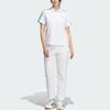Adidas Climacool Striped Loose Fit Short Sleeve Golf Shirt Women tops KD7210