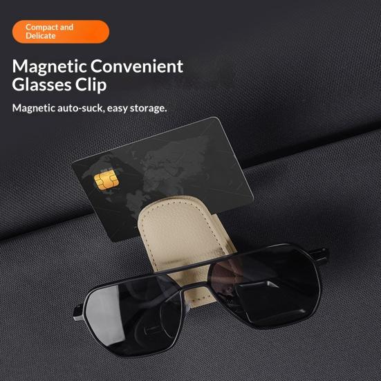 Universal Car Sun Visor Sunglasses Holder Plastic Clip for Eyeglasses Multi-Functional Storage Organizer for Card And Bill