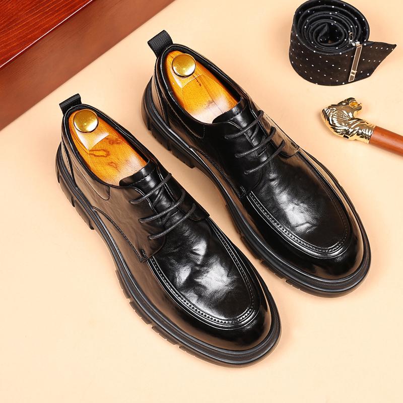 

Офисные оксфордские туфли мужские, деловые туфли большого размера, легкая повседневная обувь на мягкой подошве, классические коричневые свадебные туфли на шнуровке 44 чёрный