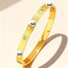 Four-Leaf Clover Titanium Steel Bracelet - Colorfast & Versatile Jewelry