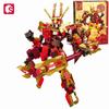 SEMBO BLOCK Mechanic Series Transforming Mecha  Building Blocks  MOC The Monkey KingNezhaand other characters Assembly Bricks