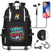 2026 Sports Soccer USB Large Capacity Backpack for Middle High School Students Travel Unisex