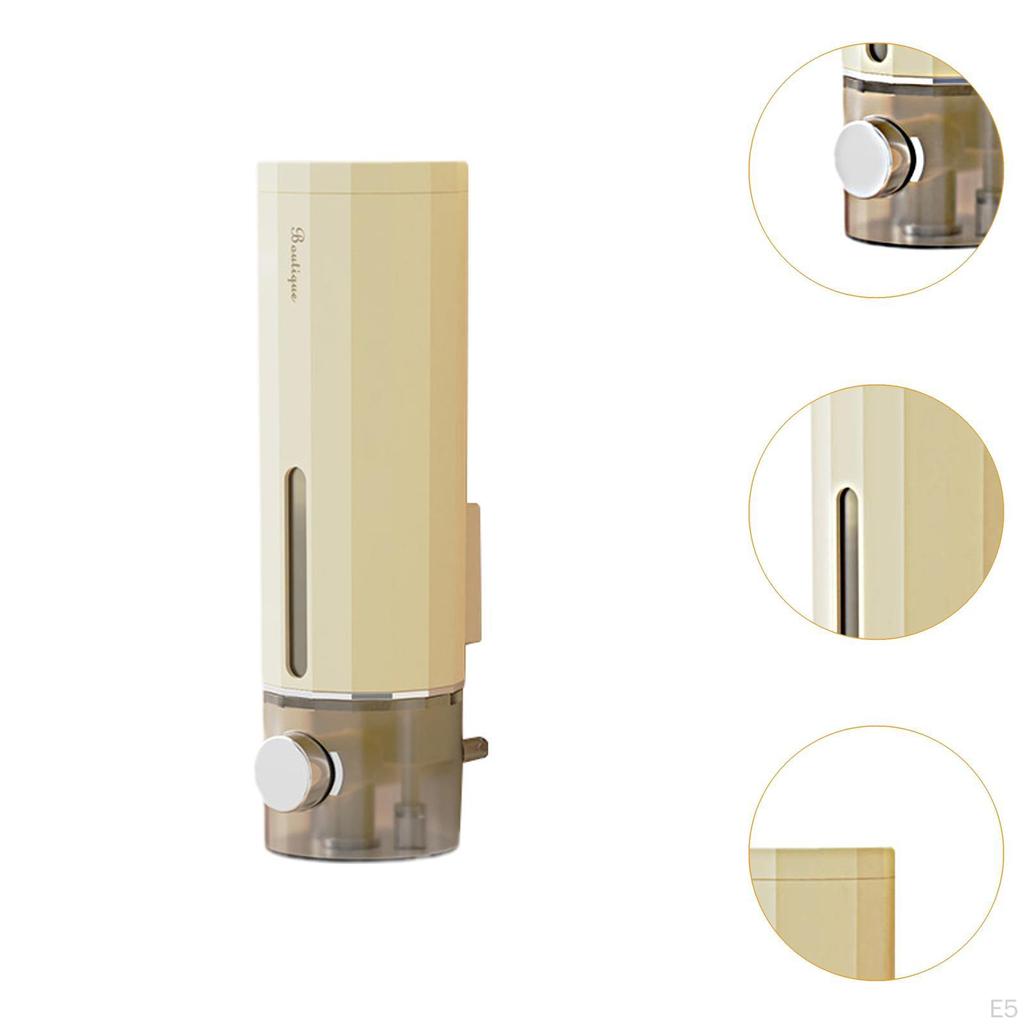 Soap Dispenser Hand Wash Wall Mount 450ml Press Type No Drill Lotion for