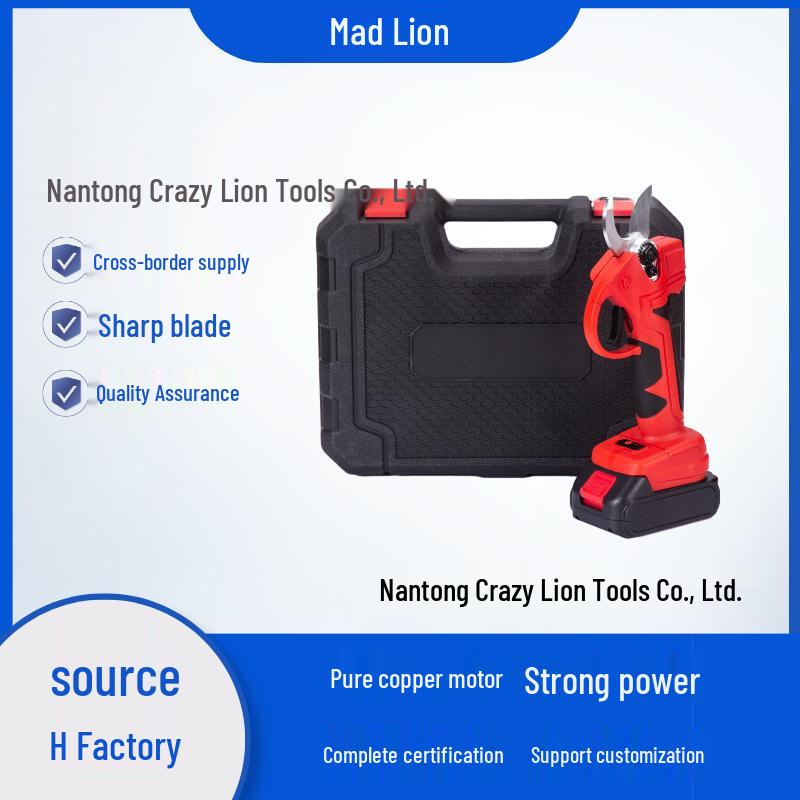 New Rechargeable Handheld Electric Pruning Shears with Lithium Battery One Battery Set