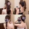 Fashion Mesh Shiny Flower Claw Clip For Women Elegant Sweet Ponytail Shark Clip Hair Claw Hair Accessories Gifts