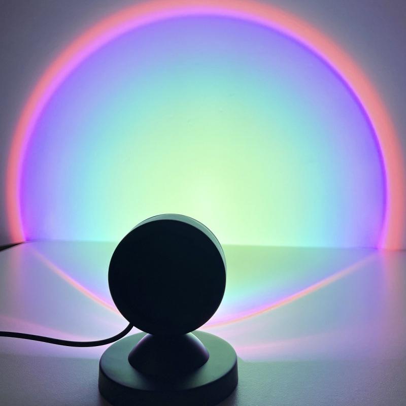 Sunset Projection Lamp: Fill Light for Photography, Streaming, and Atmospheric Lighting - Twilight, Rainbow, and Afterglow Effects.