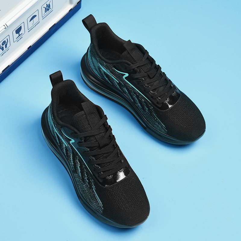 Black Casual Shoes Breathable and Anti Slip Walking Shoes Men's Shoes Outdoor Comfortable and Fashionable Lace Up Running Shoes