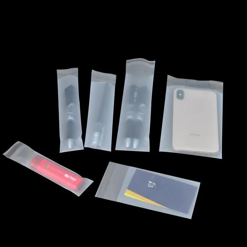CPE Frosted Self-adhesive Bag Translucent Plastic Packaging Pouchs Phone Case Electronic Device Bag Remote Control Waterproof Dust Protection Pouch