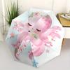 Octopus,Floral Automatic Folding Umbrella Simple 8 Rib Design, Bright Cartoon Pattern, Durable Iron Frame, Suitable For Travel, Outdoor, Be