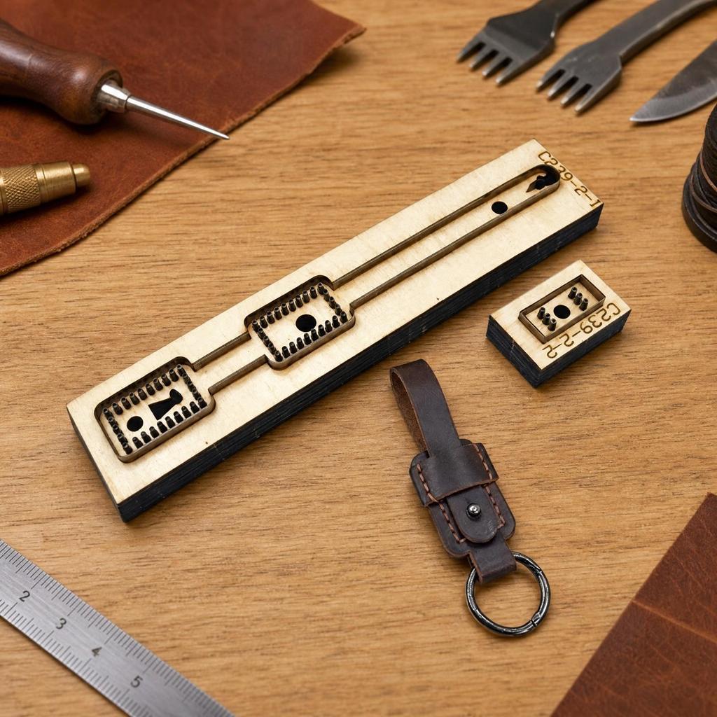 Leather Keychain Die DIY Stamping Tool Convenient for Crafters