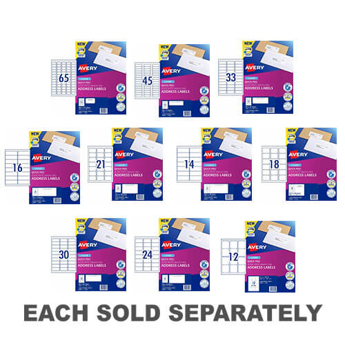 Avery Laser Address Label White (100pk)