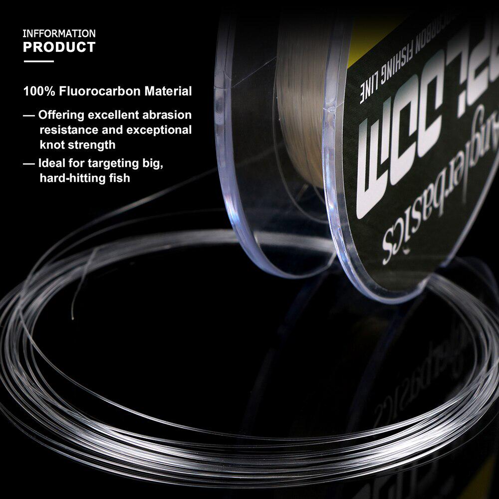 Anglerbasics 100 Fluorocarbon Fishing Line 200yds/182M Fly Or Lure