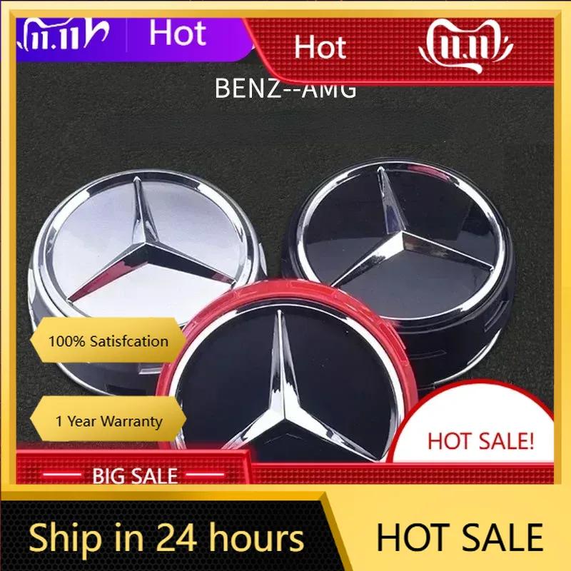 C200 E200 New 2025 For Mercedes Benz 4PCS 75mm NEW Car Wheel Center Hub Caps Cover for Mercedes Benz B/C/E/S Class A Class C200L