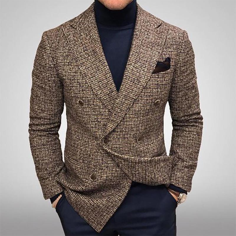 Casual Suit Men's Gentleman Casual Suit Jacket Men's Large Size