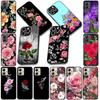 Rose Flower Casing Phone Cover for Apple iPhone 13 12 Mini XS 11 Pro Max 7 8 Plus + XR SE 2022 2020 SE3 Soft Case