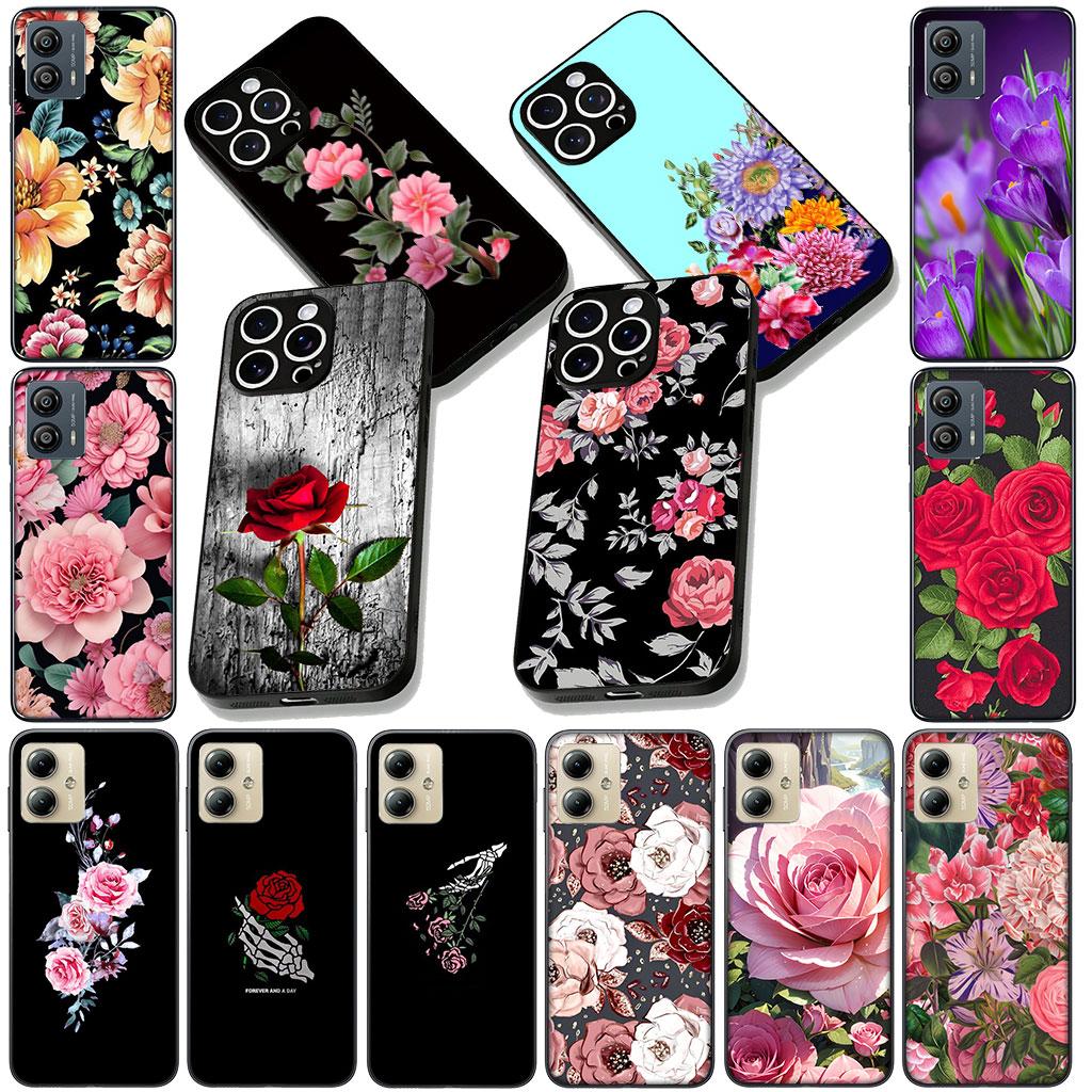 Rose Flower Casing Phone Cover for Apple iPhone 13 12 Mini XS 11 Pro Max 7 8 Plus + XR SE 2022 2020 SE3 Soft Case