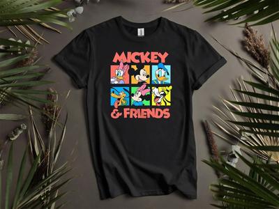 Tricou Pop Art Mickey și Prietenii Tricou Bărbați Femei Unisex Tricou L173