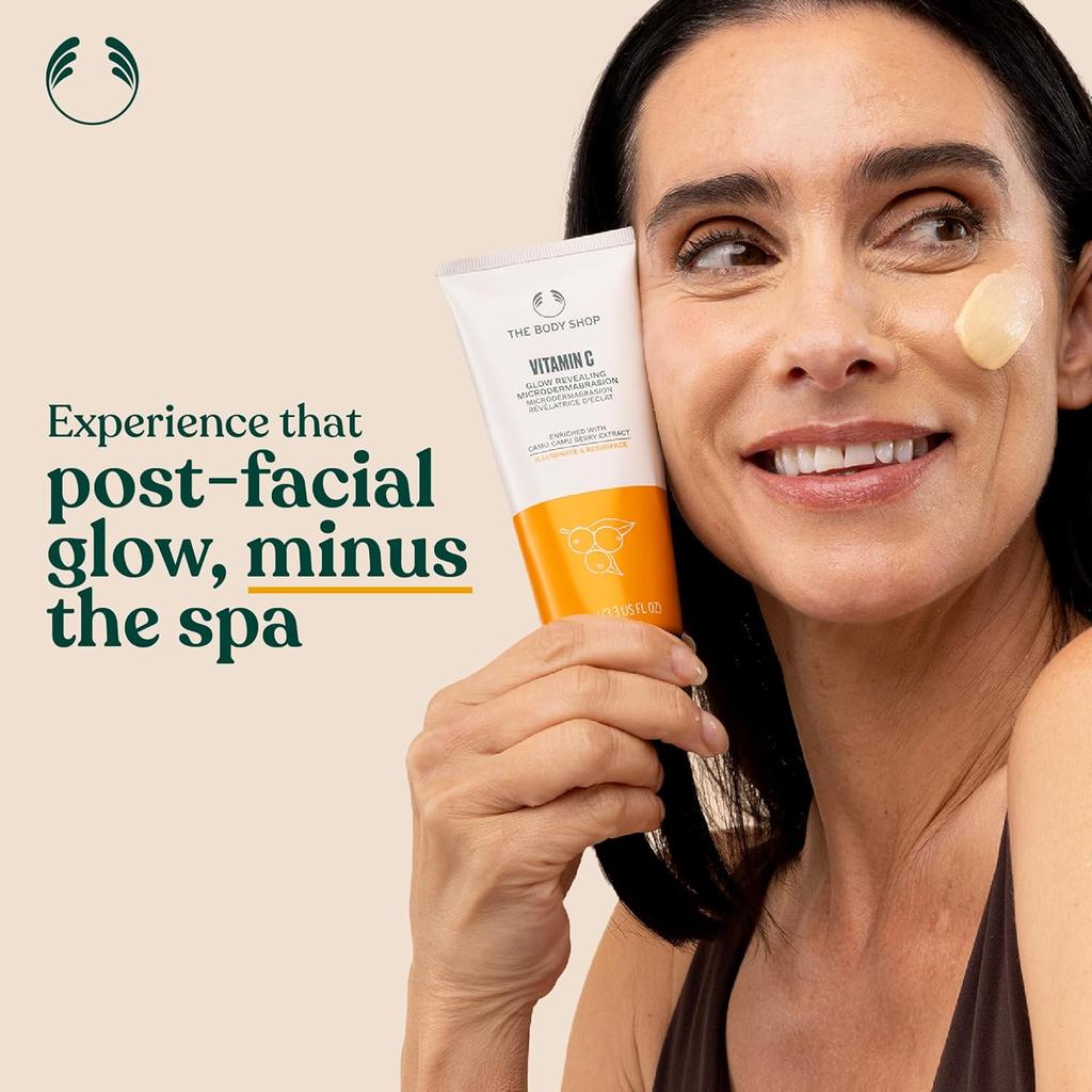 The Body Shop Microdermabrasion Vitamin C Face Scrub 100ml Pack Of 1 For Smooth Glowing Skin