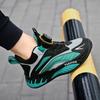 Boys' Shoes Autumn and Winter New Middle-aged and Older Children's Leather Waterproof Casual Sports Shoes Children's Rotating Buckle Running Shoes