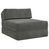 Folding Sofa Bed Dark Gray 60 X 70 X 41 Cm Fabric