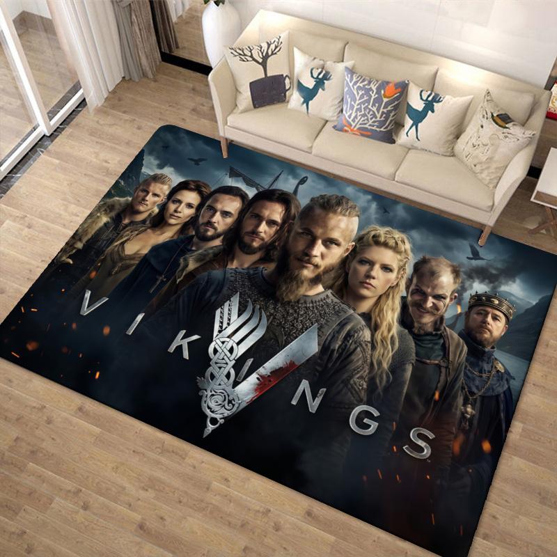 Vikings Carpet Rug for Living Room Bedroom Home Sofa Decoration,Kids play Non-slip Floor Mat