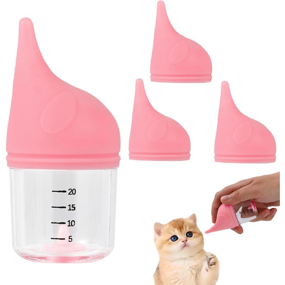

Набор для кормления котят из бутылочки, молочные бутылочки для кормления новорожденных щенков, милая форма слона для кормления мелких животных 20ML