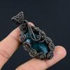 Blue Flash Labradorite Jewelry, 999 Copper Wire Wrapped Pendant, Handmade Gemstone Jewelry, Gifts For Wife Brand New Pendant