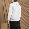 adidas Embossed Polar Fleece Hoodie With Letter Logo Print Long Sleeve Men Hoodies White HY1278