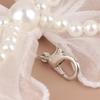 1 Pair Handmade Shoes Clip Decoration Pearl Lace Bead Chiffon Charm Bowknot Shoe Buckle Bag Pendant Shoe Accessories